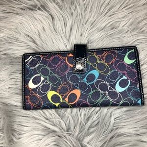 Coach checkbook cover/ wallet